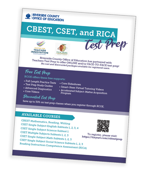 test prep flyer